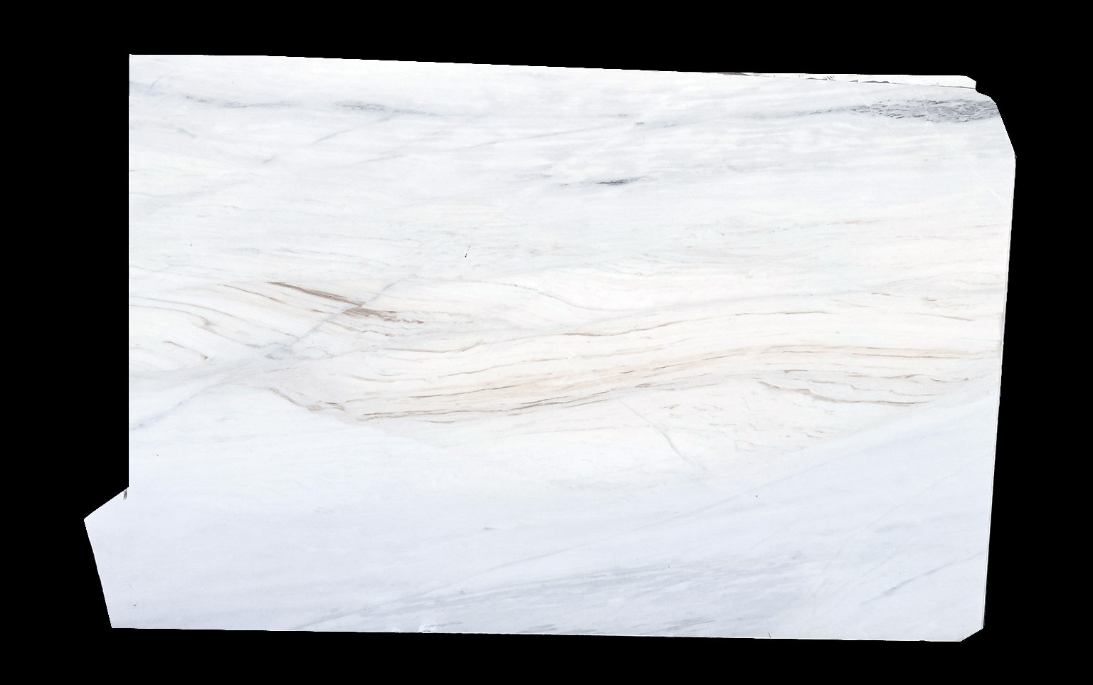 Natural stone raw slab digitized with DDL AI contour recognition